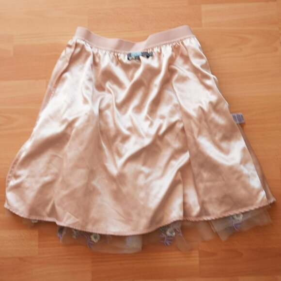 Coquette Fairy Eva Franco Embroidered Belle Sequined Tulle Mini Skirt - Picture 3 of 6